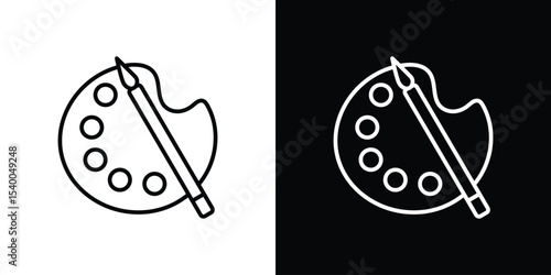 Palette icon Design Template vector set for graphic work