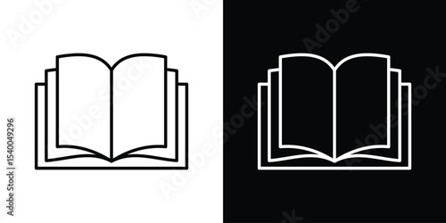 open book icon Design Template vector set for graphic work
