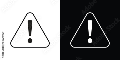 attention sign icon Design Template vector set for graphic work