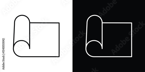 Yoga mat icon Design Template vector set for graphic work