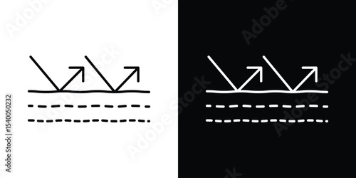 Wrinkles face reflection icon Design Template vector set for graphic work