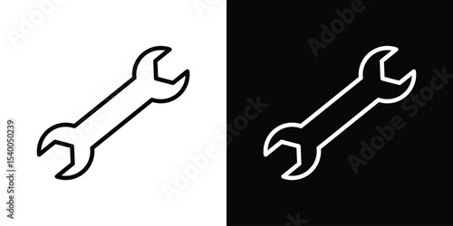 Wrench icon Design Template vector set for graphic work