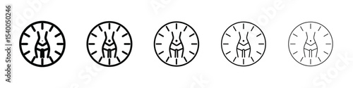 Weight loss icon isolated vector on white background set