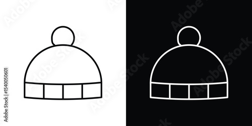 Winter hat icon Design Template vector set for graphic work