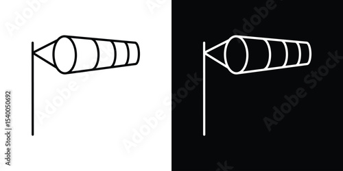 Windsock icon Design Template vector set for graphic work