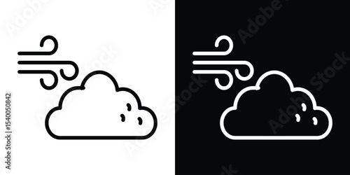 Wind clouds icon Design Template vector set for graphic work
