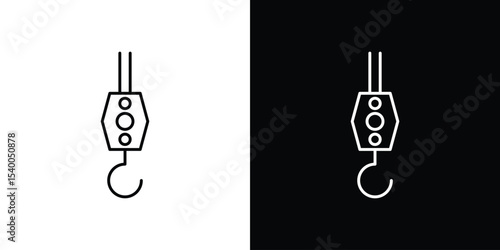Winch hook icon Design Template vector set for graphic work
