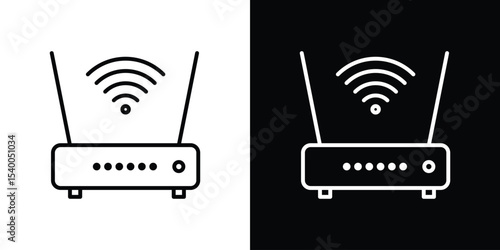 Wifi modem icon Design Template vector set for graphic work