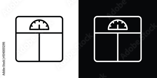 Weight scale icon Design Template vector set for graphic work