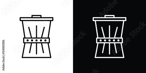 Waste reduction icon Design Template vector set for graphic work