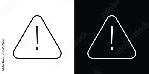 Warning triangle icon Design Template vector set for graphic work