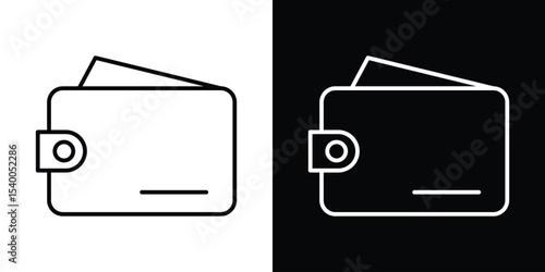 Wallet icon Design Template vector set for graphic work