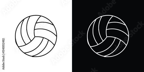 Volleyball ball icon Design Template vector set for graphic work