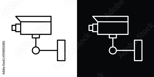 Video surveillance signs Design Template vector set for graphic work