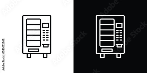 Vending machine icon Design Template vector set for graphic work