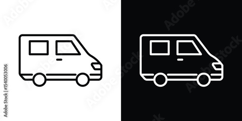 Van icon Design Template vector set for graphic work