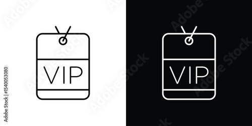 VIP pass icon Design Template vector set for graphic work
