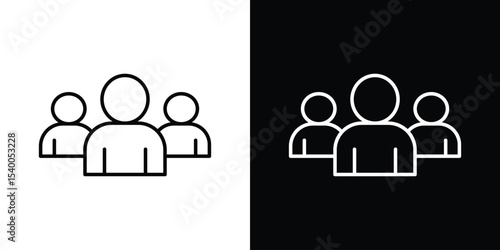 Users icon Design Template vector set for graphic work