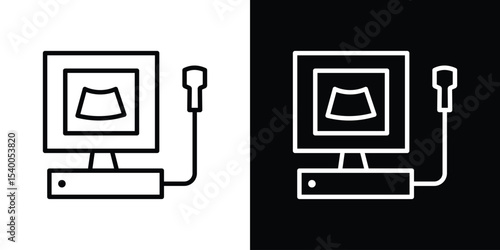 Ultrasonography icon Design Template vector set for graphic work