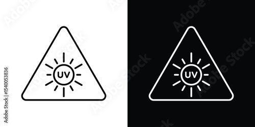 UV light do not look signs Design Template vector set for graphic work