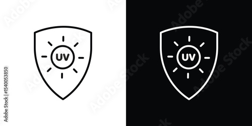 UV icon Design Template vector set for graphic work