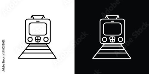 Train icon Design Template vector set for graphic work
