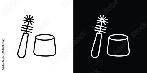 Toilet brush icon Design Template vector set for graphic work
