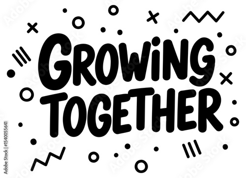 Bold. stylized text with a playful. optimistic feel. Ideal for posters. social media graphics. or inspirational merchandise.