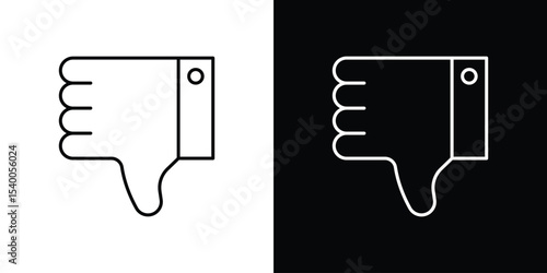 Thumbs down icon Design Template vector set for graphic work