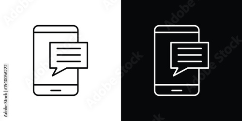 Text message icon Design Template vector set for graphic work