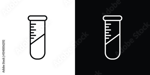 Test tube icon Design Template vector set for graphic work