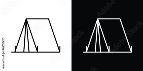 Tent icon Design Template vector set for graphic work