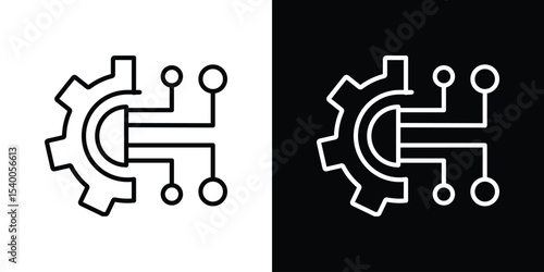 Technology icon for social media, app, and web design. Vector illustration.