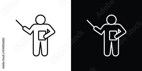 Teaching icon Design Template vector set for graphic work