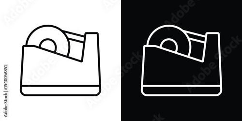 Tape dispenser icon Design Template vector set for graphic work