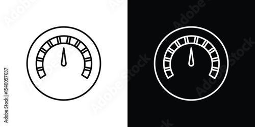 Tachometer icon Design Template vector set for graphic work