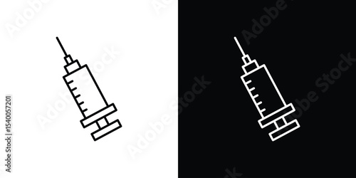 Syringe icon Design Template vector set for graphic work
