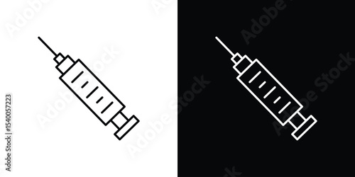 Syringe icon Design Template vector set for graphic work