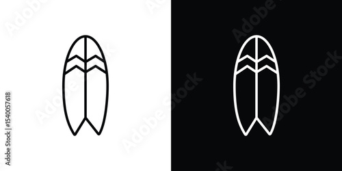 Surf board icon Design Template vector set for graphic work