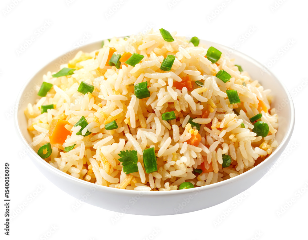 Fried rice on transparent png background, isolated on transparent background Fried rice on transparent png background, isolated on transparent background