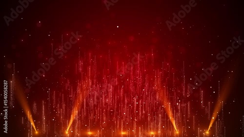 Wallpaper Mural Particles Futuristic Golden Beautiful Wave red event awards trailer titles cinematic concert stage background. New Year Glowing Particles: Particles and Motion Wedding and Awards Ceremony Background Torontodigital.ca