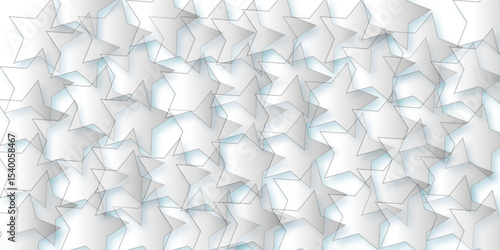 abstract background with white clouds. White background with star pattern