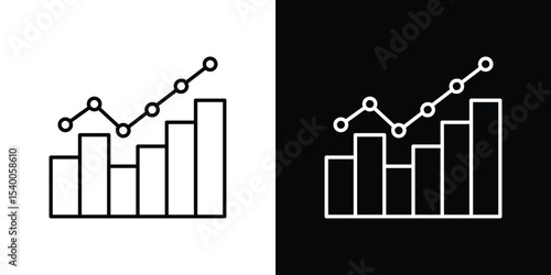 Statistics icon Design Template vector set for graphic work