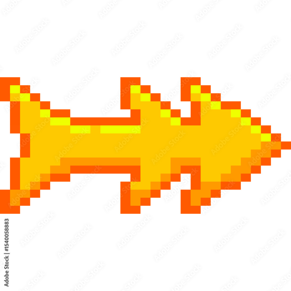 Obraz premium Arrow Pixel Art
