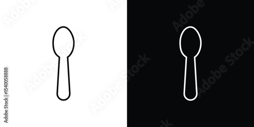 Spoon icon Design Template vector set for graphic work