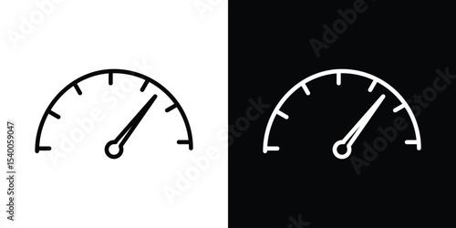 Speedometer icon for social media, app, and web design. Vector illustration.