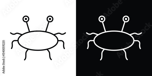 Spaghetti Monster Flying icon Design Template vector set for graphic work