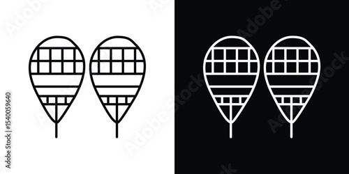 Snowshoes icon Design Template vector set for graphic work
