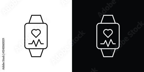 Smartwatch icon Design Template vector set for graphic work