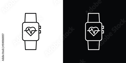 Smart watch icon Design Template vector set for graphic work